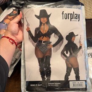 Forplay Black and Silver Western Outfit